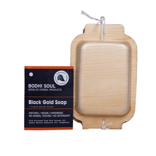 Black Gold Charcoal Ayurvedic Soap | Handmade Detox Soap for Oily & Acne-Prone Skin | 75g | Vegan & Natural