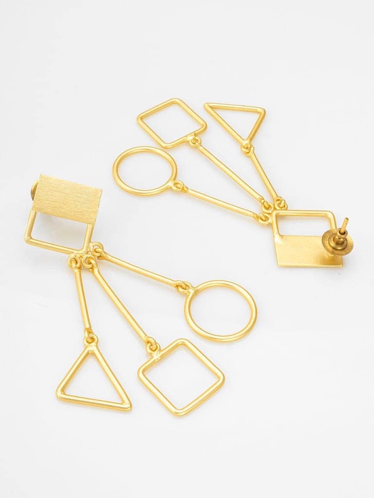 Morison Golden Teardrop Earrings Grace in Every Drop view 2