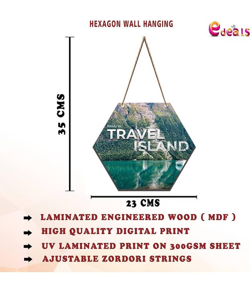 Saf Wood Wall Sculpture Multi - Pack of 1 view 2