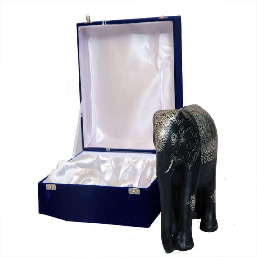 Bidri Elephant Tarkashi Work (1TMTDCOKA10230) view 2