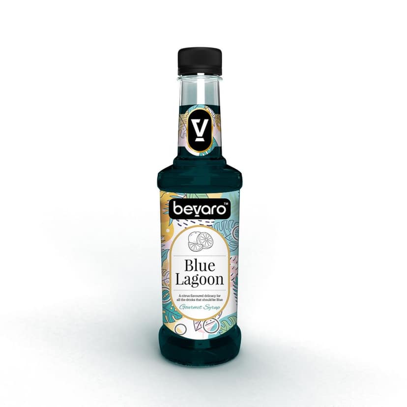 BEVARO Blue Lagoon Syrup, Refreshing Gourmet Syrup for Mocktails & Mixers Blue Lagoon (750 ml, Pack of 1) view 2