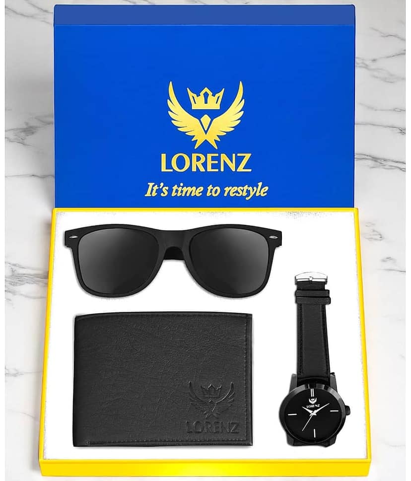 Lorenz Watch,Sunglasses,Wallets Formal Gift Set