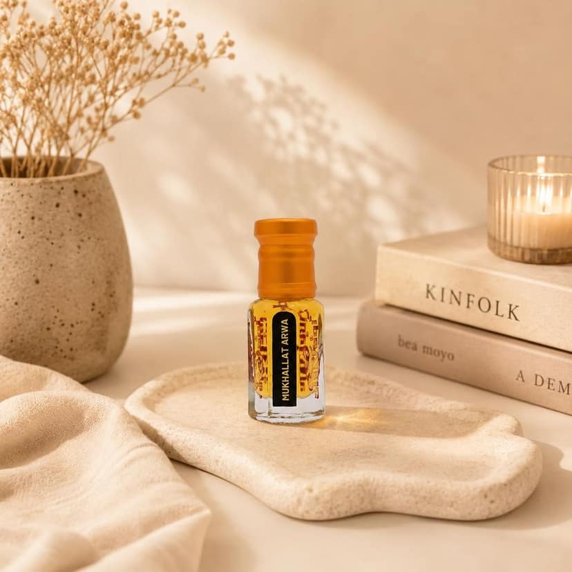 alnaqi fragrances Mukhallat-Arwa-Attar 12ml - Luxury Mixed-Oud Perfume, No Alcohol Concentrated Amber-Rose-Oil, High-Strength Traditional-Scent, Original Signature-Parfum view 2