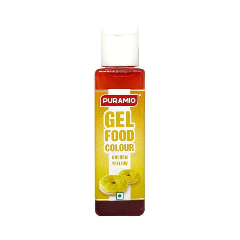 Puramio Gel Food Colour - Golden Yellow, 30 gm