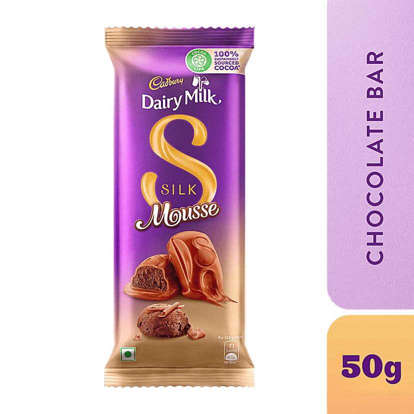 Cadbury Dairy Milk Silk Dairy Milk Silk Mousse - Chocolate Bar, 50 g