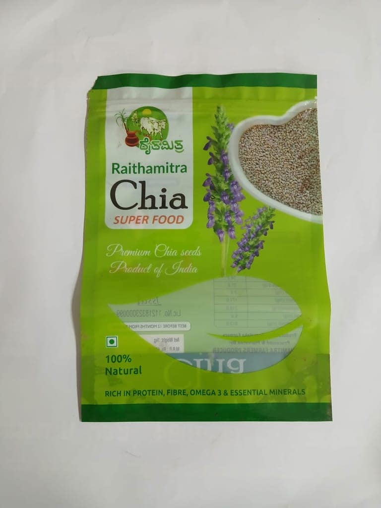 Raithamitra Chia Seeds - 100% Natural, Premium Quality, Rich in Protein, Fiber, Omega 3 & Essential Minerals