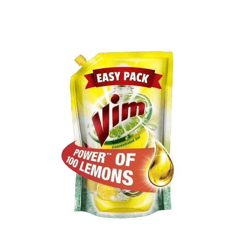 Vim Dishwash Gel Liquid Lemon 115ml