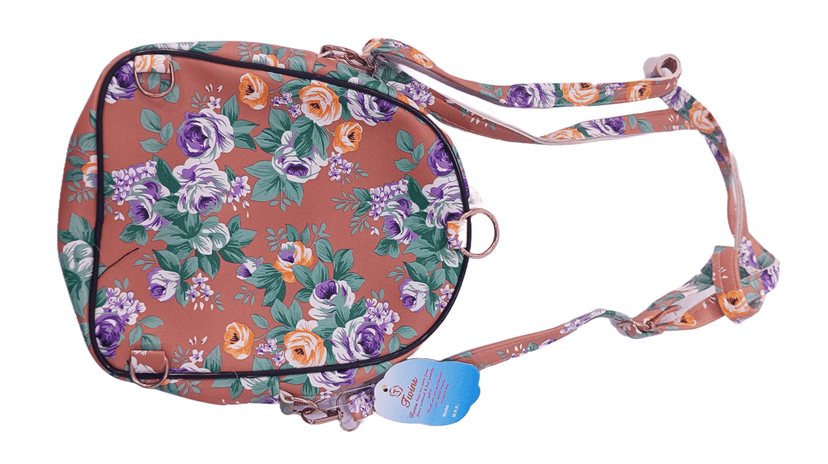 Floral Pattern Crossbody Bag with Bow view 2