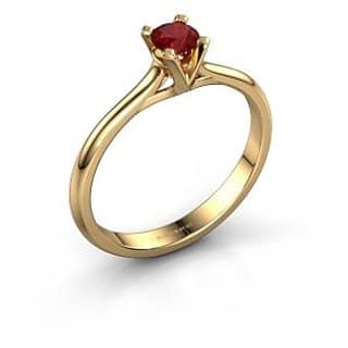 CEYLONMINE Ruby (chunni) ring gold plated natural & lab certified gemstone Ruby/ manik ring for unisex