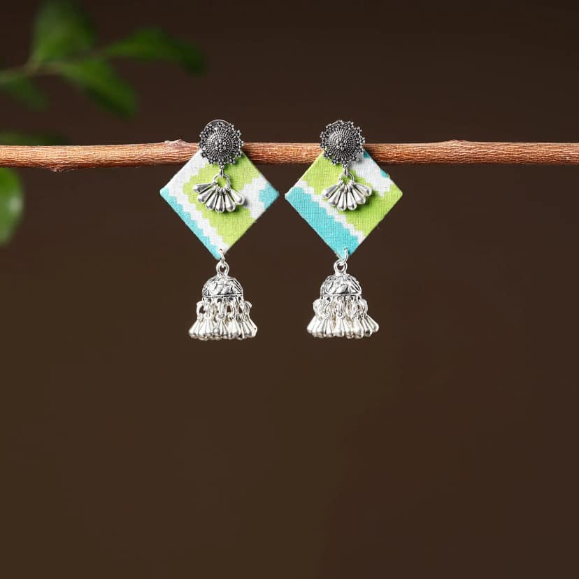 Multicolor - Mayra Handcrafted GS Fabart Earrings view 2