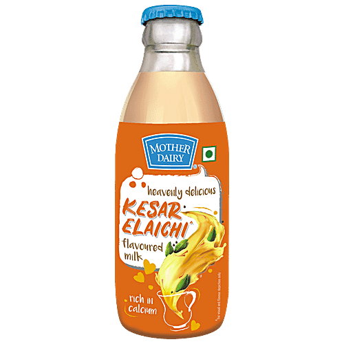 Mother Dairy Flavoured Milk, Kesar Elaichi, 180 ml