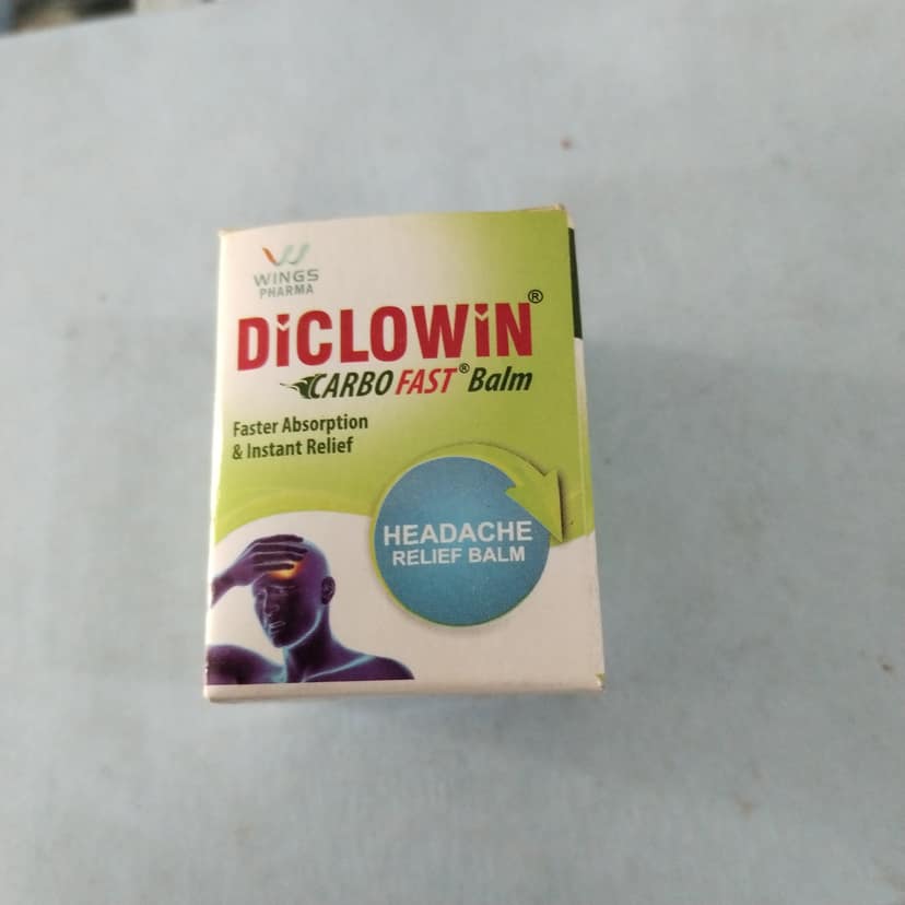 Diclowin headache relief balm
