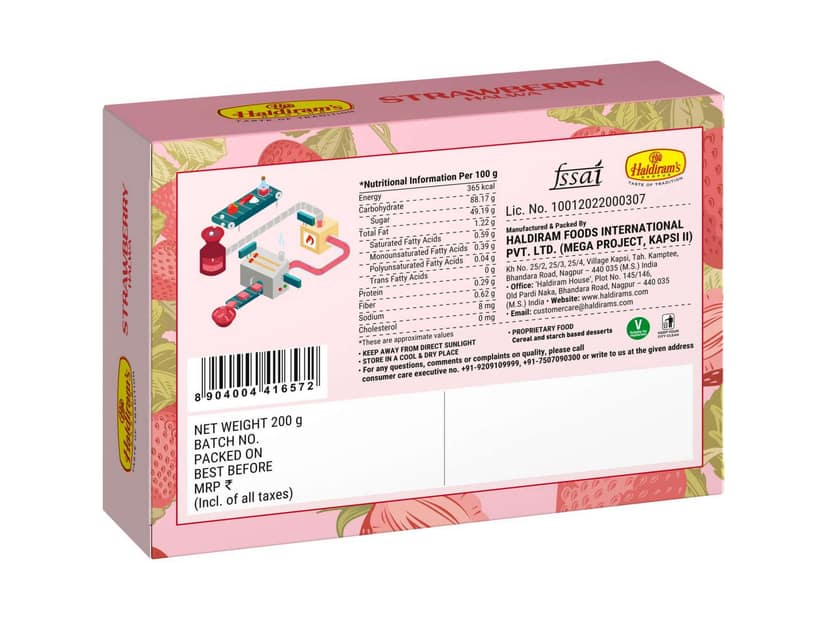 Haldiram's Strawberry Halwa Packed Sweets - 225 Gm - Pack of 2 view 2
