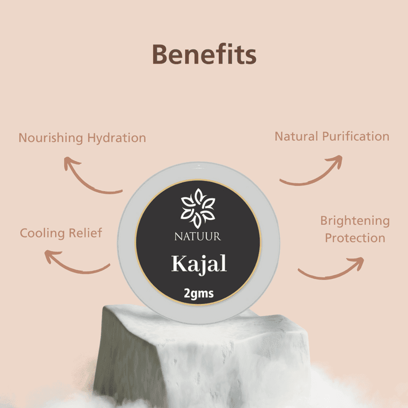 Ayurvedic Kajal | Cow Ghee | Triphala | Sandalwood | Define | Protect | Nourish view 2