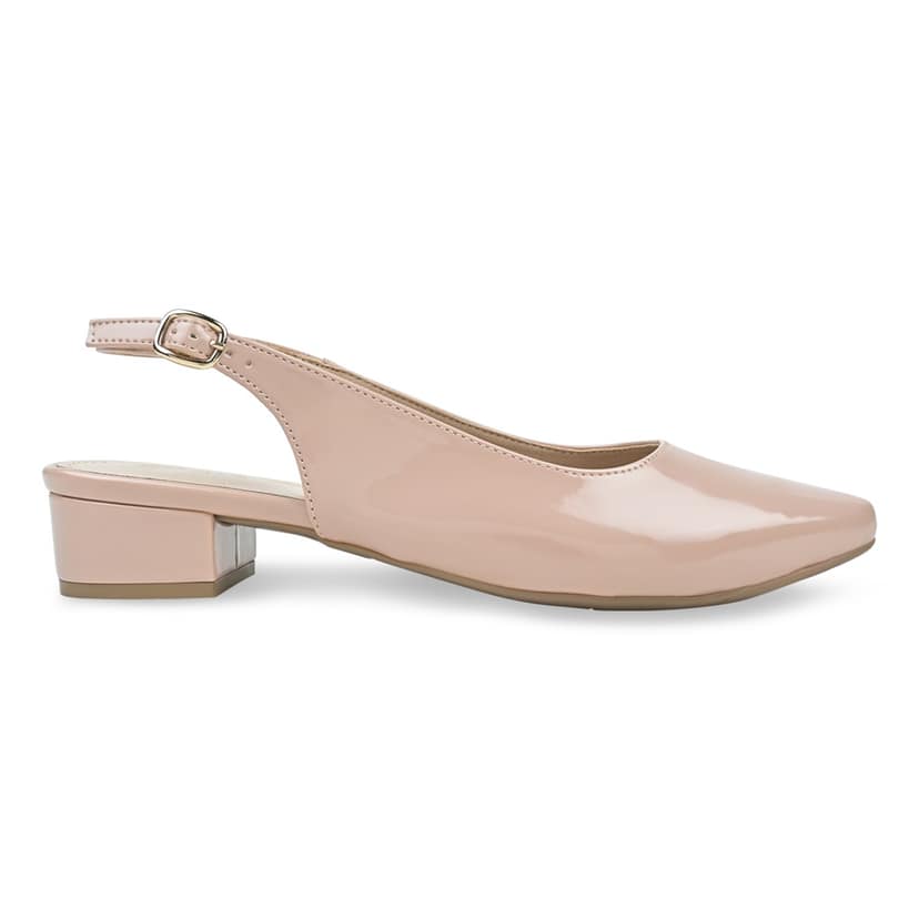 Nude Women Sling Back Pumps