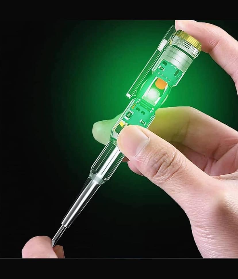 High-Brightness Intelligent Voltage Tester Pen - Multi-function LED Test Pen with Screwdriver for Electric Power Testing, Voltage Tester Detector view 2