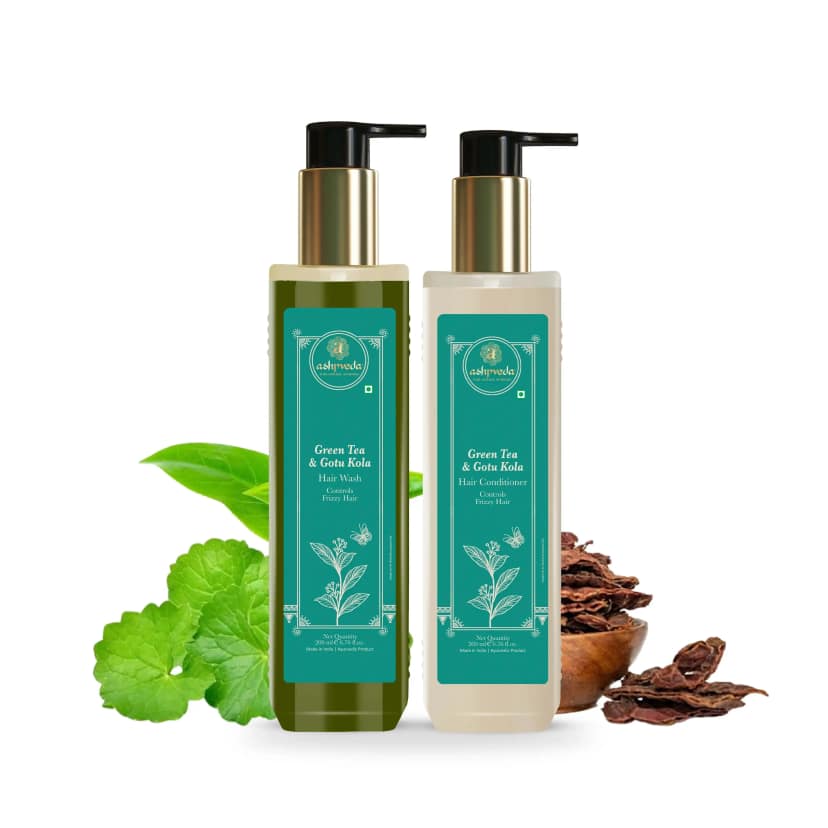 Ashpveda Gotu Kola & Green Tea Hair Wash & Conditioner Combo