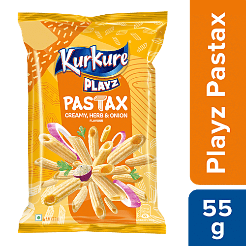 Kurkure Playz Pastax Creamy Herb And Onion Flavour - 55 g