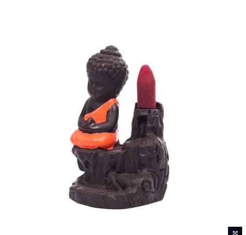 Polyresin Buddha Backflow Smoke Fountain with 10 Scented Backflow Cone for Buddha. view 2