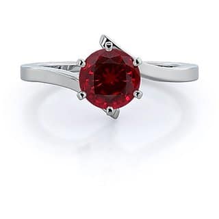 CEYLONMINE Ruby / manik silver ring unheated untreated gemstone ruby ( chunni )ring for women girl