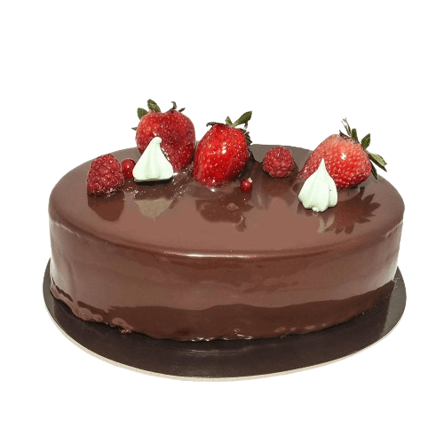 Dark Chocolate strawberry Cake (Cream) 1 Kg