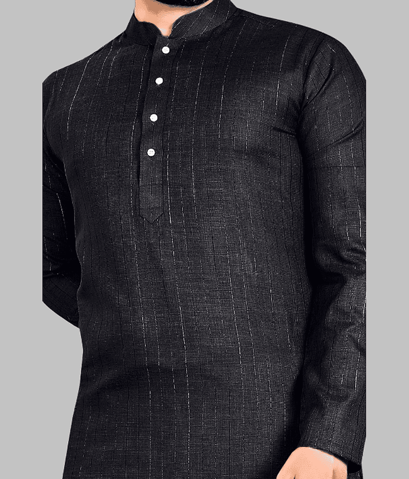 YUG ART - Pink Cotton Blend Men's Regular Kurta ( Pack of 1 ) view 2