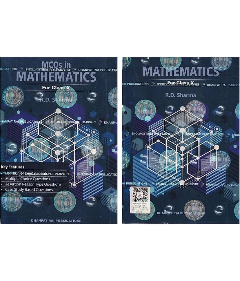 Mathematics For Class 10 with MCQs (Set of 2 Books) - CBSE - R.D. Sharma - Examination - 2025-26 view 2