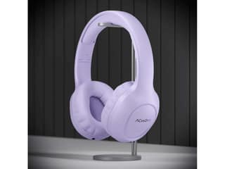 ACwO Twister 313, AI-ENC, Dual Device Connectivity, Dual EQ Modes, 40mm Bass BoomX Drivers, 50 Hours Playtime, 45ms Low Latency, IPX5 Voice Assistant - Misty-Lavendar