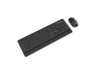 Portronics Key5 Combo Wireless Keyboard and Mouse Set, with 2.4 GHz USB Receiver, Silent Keystrokes, 1200 DPI Optical Tracking, Full-Sized Keyboard, Multimedia Keys for PC, Laptop & USB Supported Devices - Z Black