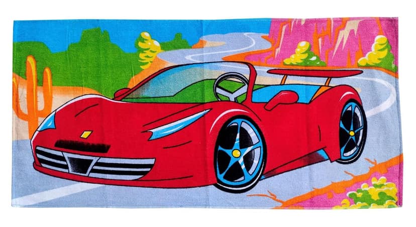 Mandhania Cotton Cartoon Printed Bath Towels for Boys and Girls (110 X 55 Cms or 44 X 22 Inches) view 2