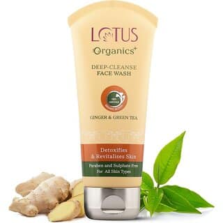 Lotus Organics+ Deep Cleanse Ginger & Green Tea Face Wash (160 G) view 2