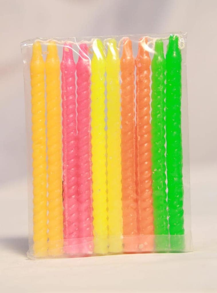 Pack of 10 Spiral SVSK Candles view 2