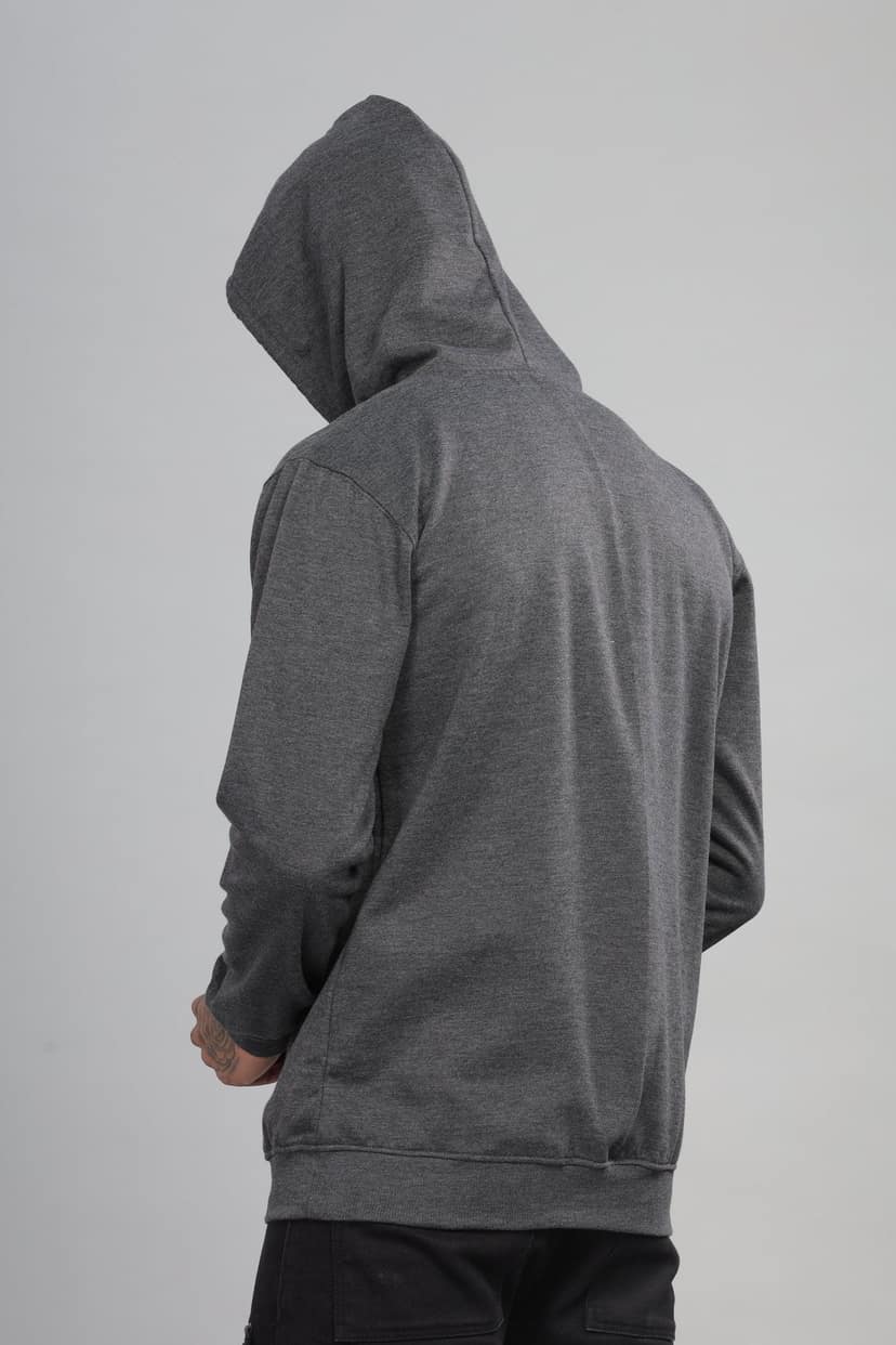 Charcoal Grey Hoodie view 2