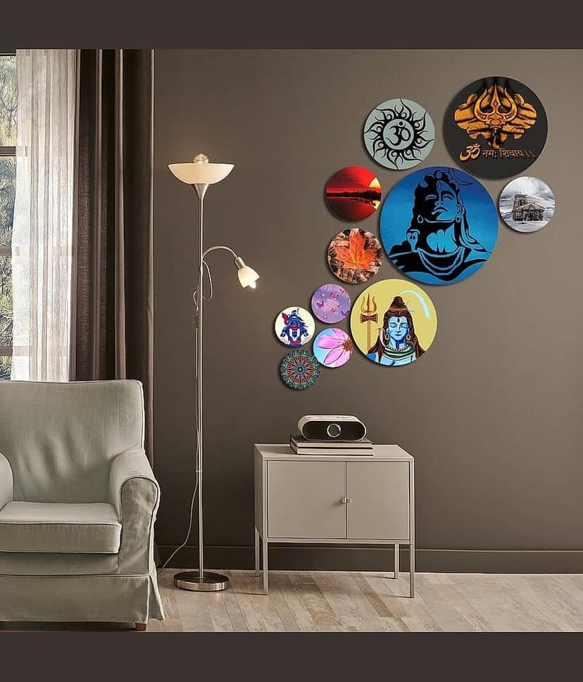 Shiv Wall Hanging for Home Decoration God Wall Sculpture Wall Stickers Life Quotes Door Hanging Living Room Decor Diwali Decoration Gift Under 100 Festival Decorative Items Wallpapers view 2