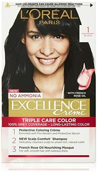 L'Oreal Excellence Creme Triple Care Colour 1 Black 26 gm + 24 ml