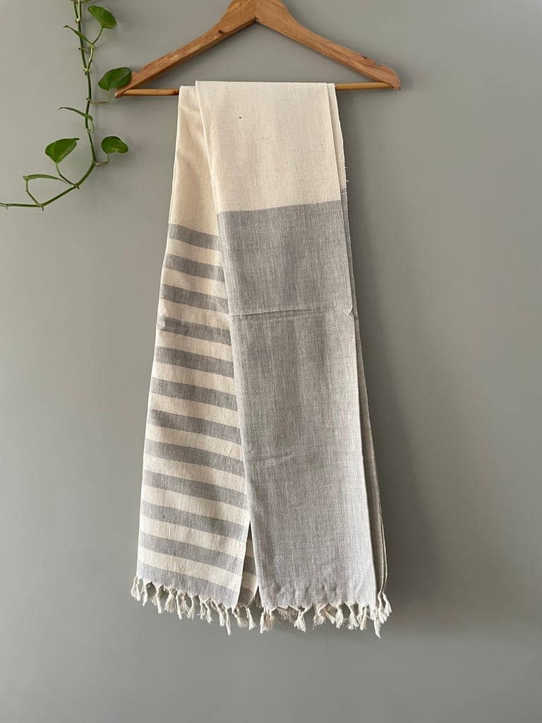 Towel - Nature alley - Handspun fabric - Grey view 2
