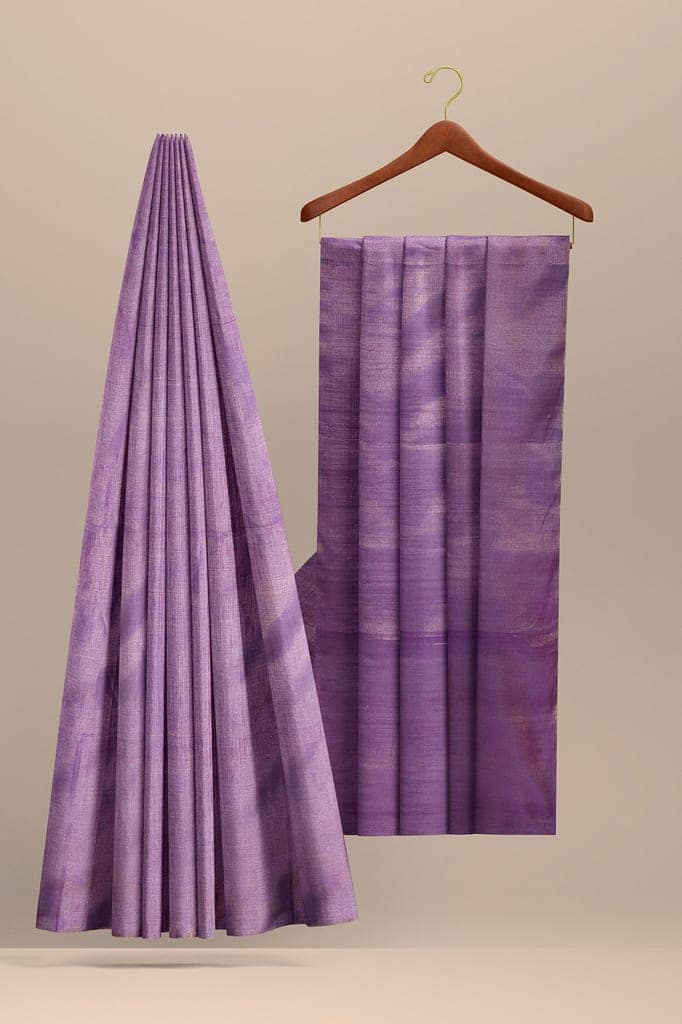 Purple Handwoven Sausar Tissue Silk Saree SKU - BS10020 view 2