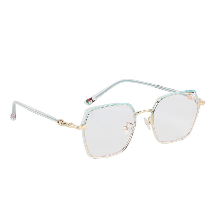 Jodykoes Pure TR Metal and Plastic Combination Blu Cut Anti Glare Fashionable Frame Spectacle Eyeglasses Eyewear