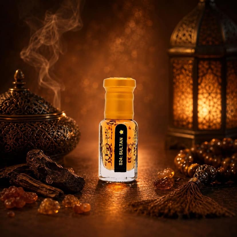alnaqi fragrances Sultan Attar| Perfume Oil Unisex | Alcohol-Free Arabian Attar Roll-On | Long-Lasting Concentrated Perfume Oil with Spicy, Woody Oud & Amber Notes view 2
