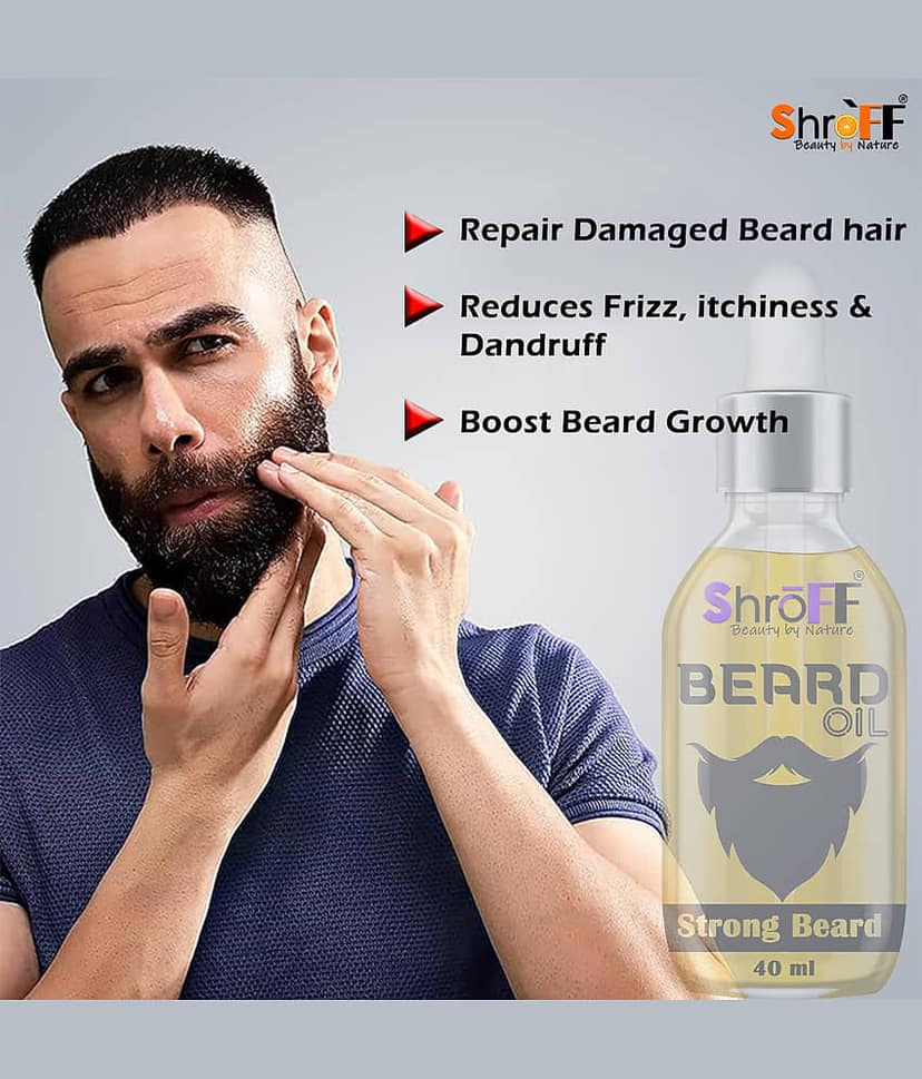 Shroff Almond Oil Promotes Beard Growth Beard Oil 40 ml view 2