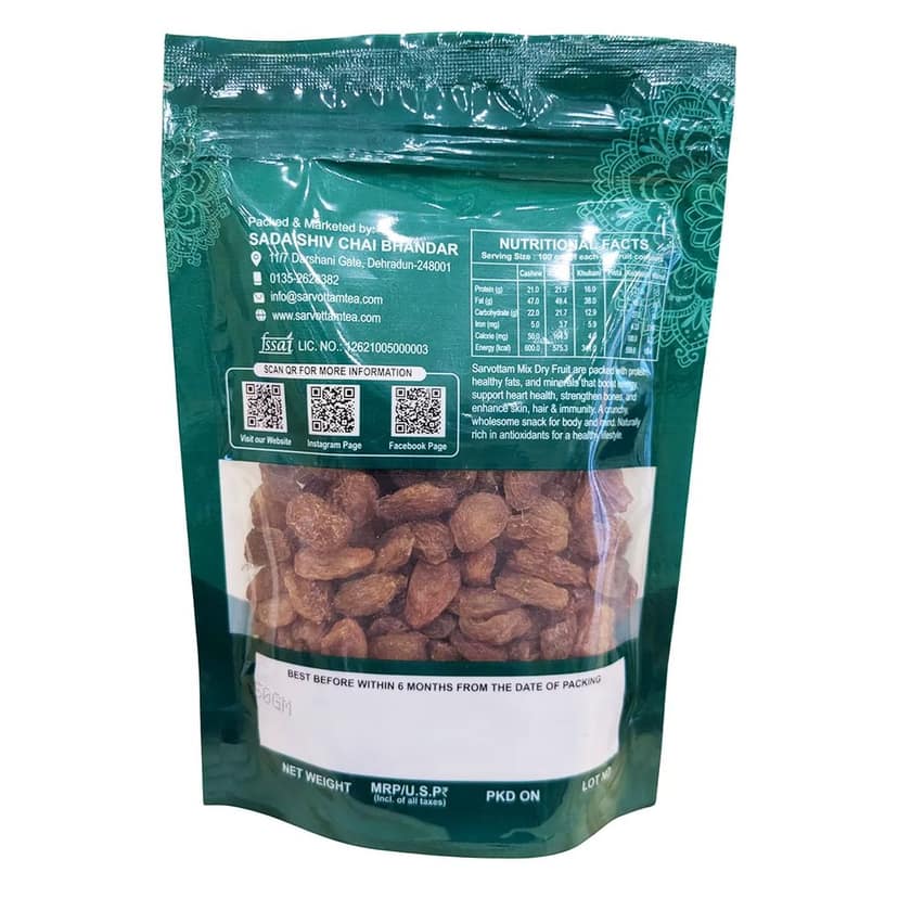 Sarvottam Munnaka 250g | Premium Indian Raisins | Naturally Sweet & Juicy Dry Fruits | Iron & Antioxidant Rich Healthy Snack view 2
