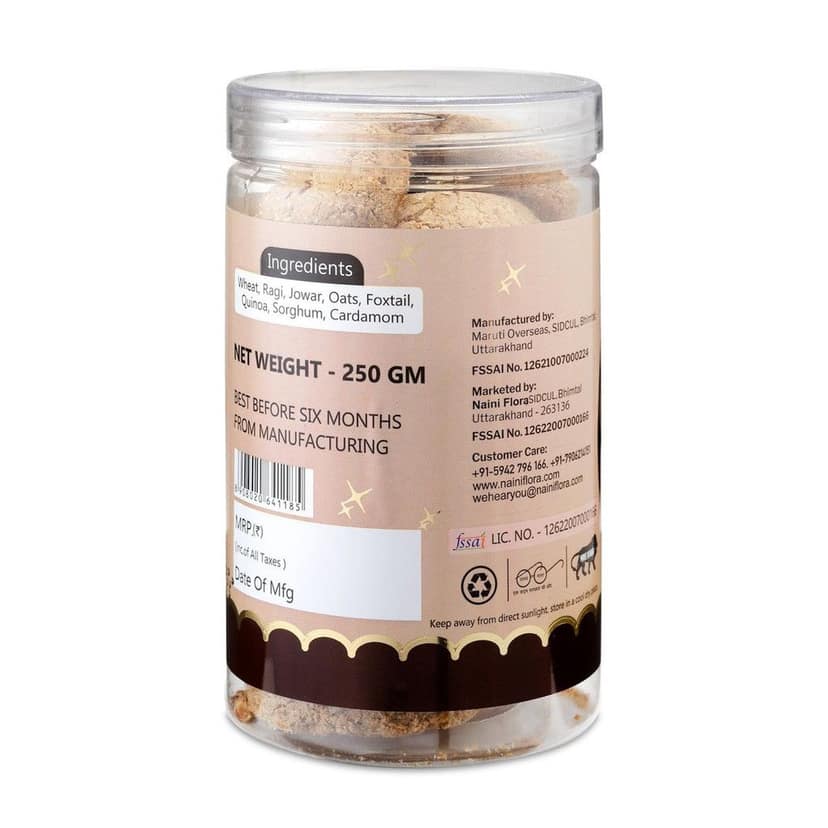 GRAINOVA Multigrain Cookies | Millet Cookies | Healthy Cookies, Cookies for kids, | Cookies with Jaggery & dry fruits view 2