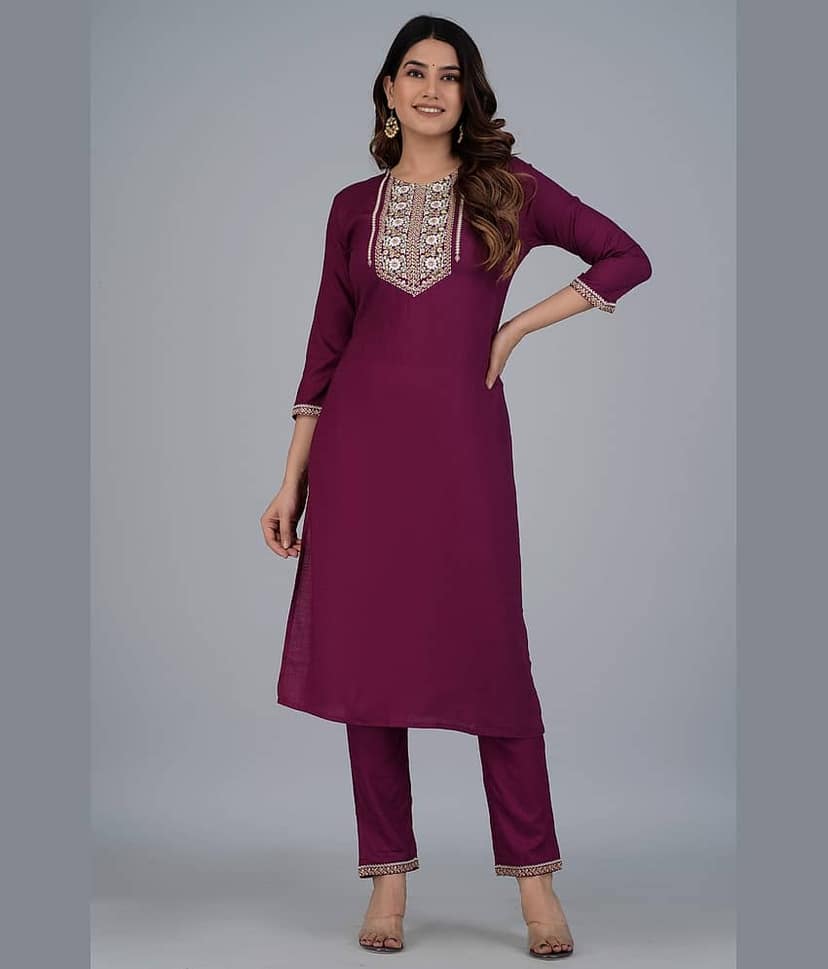 Mishree Collection - Turquoise A-line Rayon Women's Stitched Salwar Suit ( Pack of 1 )