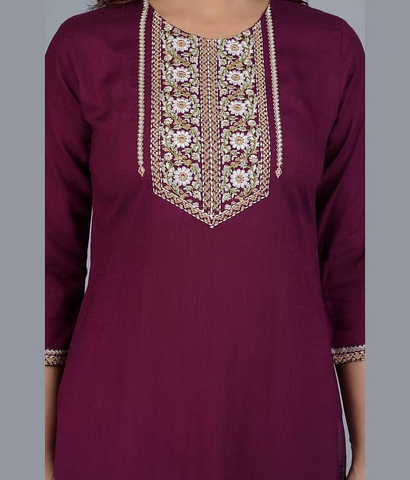 Mishree Collection - Turquoise A-line Rayon Women's Stitched Salwar Suit ( Pack of 1 ) view 2