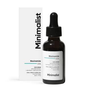 Minimalist Niacinamide 5% Serum with Hyaluronic Acid Reduces Dark Spots, Controls Oil, Minimizes Pores, Strengthens Skin Barrier, Hydrating Daily Vitamin B3 Serum for All Skin Types (30ml) Minimalist Niacinamide 5% Serum with Hyaluronic Acid Reduces Dark