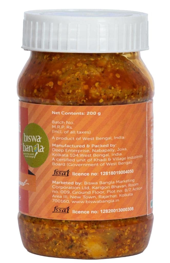 800g Aam Kasundi (Mango-Mustard Sauce / Pickle) - Sour - set of four packs view 2