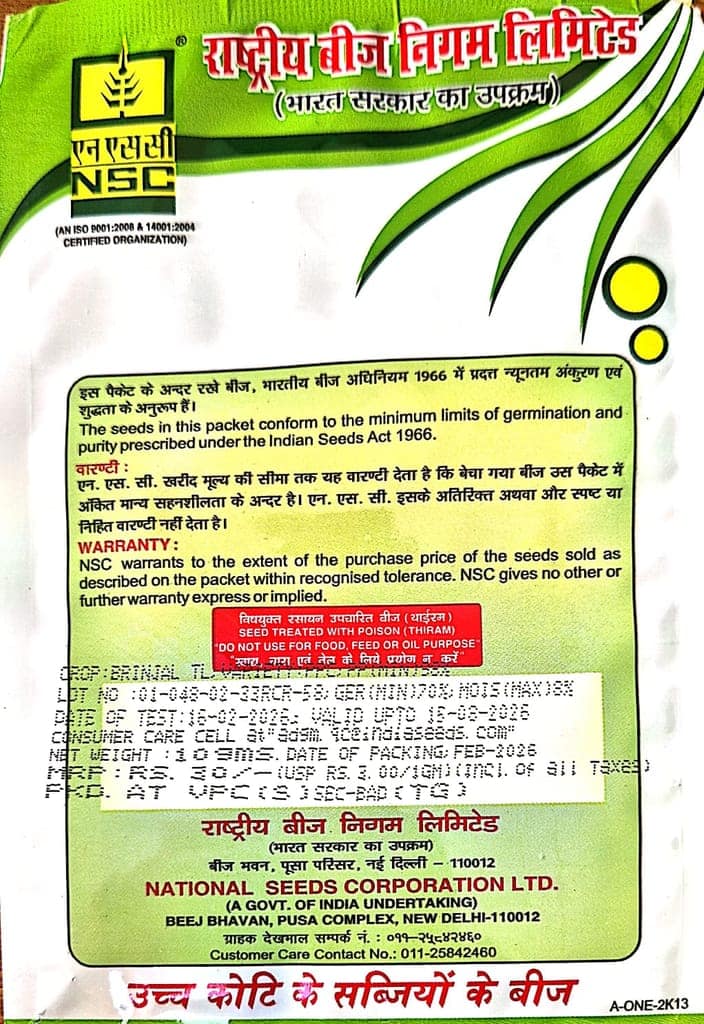 NSC BRINJAL PPC SEEDS -10GM view 2