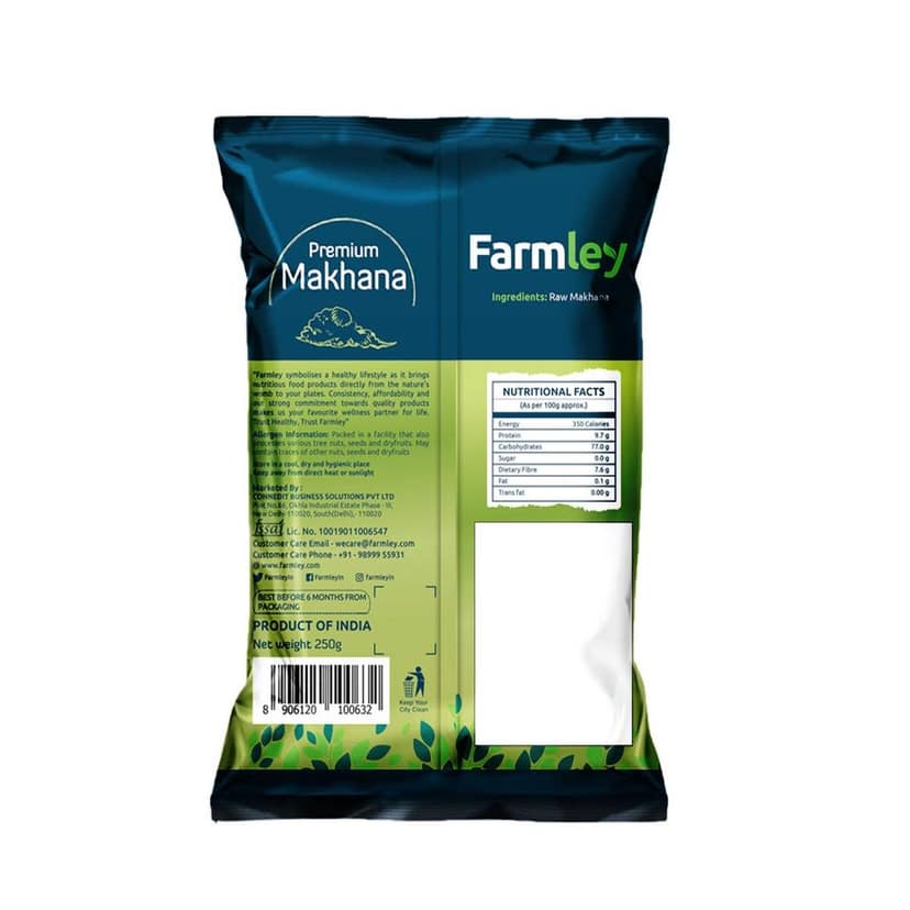 Farmley Premium Phool Makhana Lotus Seeds (Makhana) - 250g Pack view 2