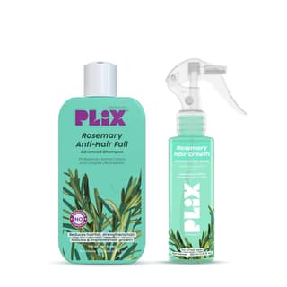 PLIX - THE PLANT FIX Rosemary Anti Hairfall Duo for Hair Growth | Shampoo (200ml) + Rosemary Spray (100ml) PLIX - THE PLANT FIX Rosemary Anti Hairfall Duo for Hair Growth | Shampoo (200ml) + Rosemary Spray (100ml) - Green / Rosemary spray + Rosemary Sham