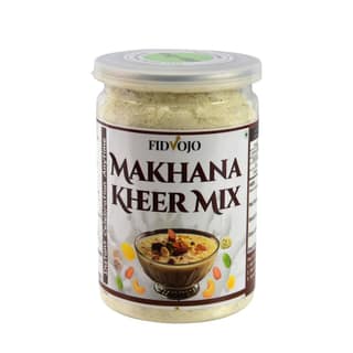 FIDVOJO Premium Instant Makhana Kheer MIX | Ready-to-Cook Dessert with Roasted Makhana & Dry Fruits | Just Add Milk & Cook in 5 Mins | Vrat & Fasting Special | Healthy Gluten-Free Sweet Dish (130g) Pack of 1
